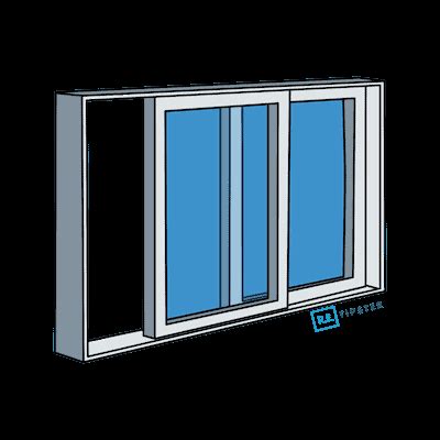 Image result for 2 Panel Sliding Window