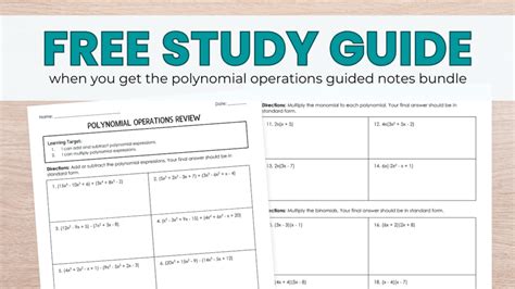 Image result for Polynomial Operations Practice Answer Key