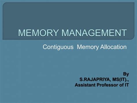 Image result for Contiguous Block of Memory