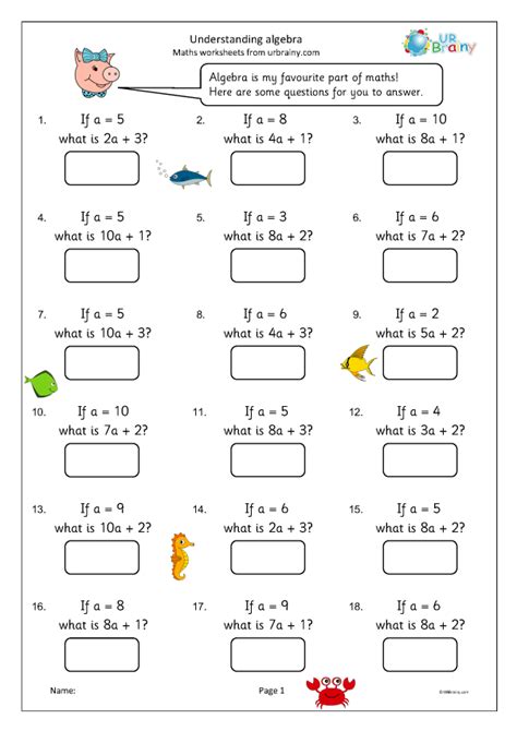 Afbeeldingsresultaten voor Year 6 Algebra Explained