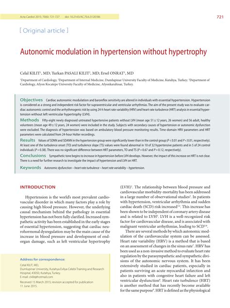 Image result for Autonomic Modulation Heart