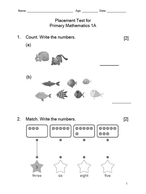 Math Placement Test Sample に対する画像結果