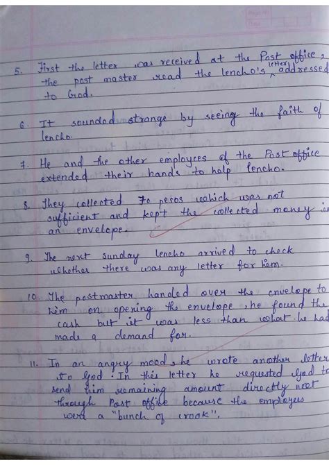 Class 10 English Chapter 1 a Letter to God Most Question に対する画像結果