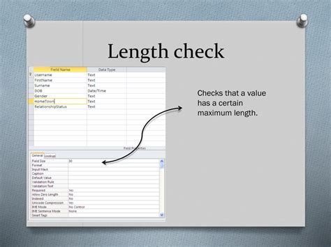 Length Check Validation に対する画像結果
