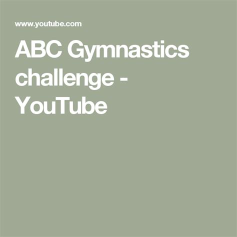 Image result for ABC Gym Challenge FET