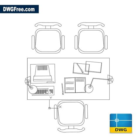 Computer Table 2D AutoCAD Drawing に対する画像結果