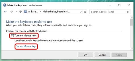 Image result for Mouse Control On Keyboard