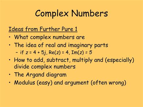 Complex Numbers Summary に対する画像結果