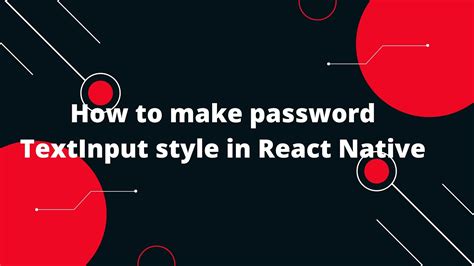 Image result for Password Text Input React Native Paper