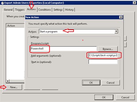 Toradh íomhá ar Task Scheduler Run PowerShell Script