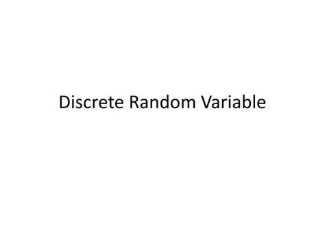 Image result for Discrete Random Variable Image