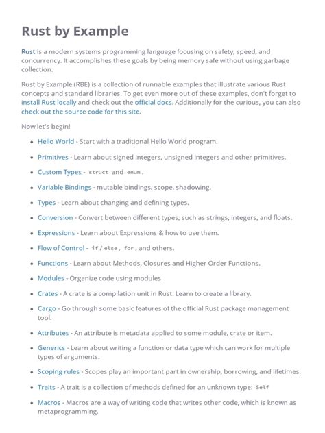 Rust by Example Book に対する画像結果
