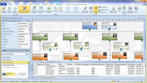 Image result for Visio Org Chart Excel Template