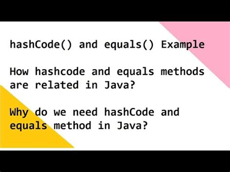 Image result for hashCode Method Header