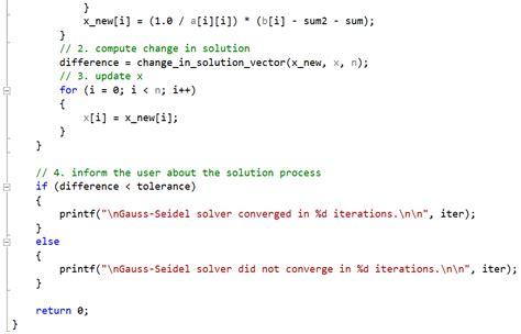 Image result for Line Gauss-Seidel Method Python