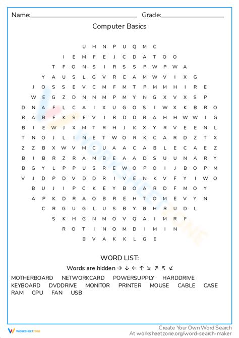 Image result for Computer Terms Worksheet