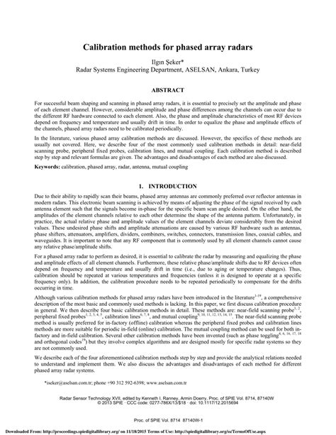 Image result for Calibration Line Phased Array Radar