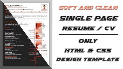 Afbeeldingsresultaten voor How to Make Resume Using HTML/CSS Same Images