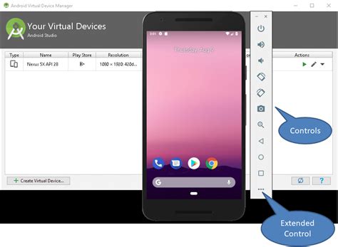 Toradh íomhá ar Android Virtual Device Skin Hyper-V
