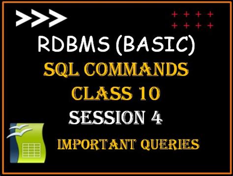 Image result for SQL Commands Class 11