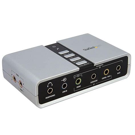 StarTech.com USB 7.1 Sound Card / Audio Adapter with SPDIF Digital ...