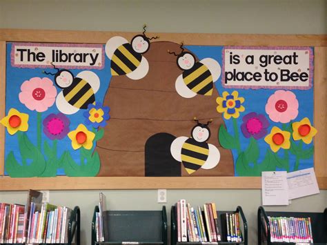 Image result for Library Spring Bulletin Board Display