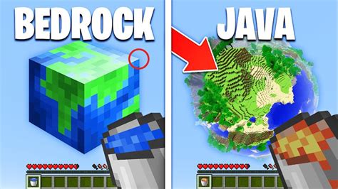 Image result for Difference Between Java and Bedrock Minecraft Block Names