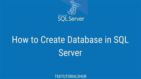 Image result for Create the Database Using SQL Server