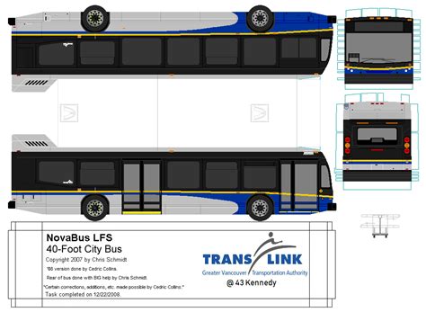 Image result for Paper Model Nova LFS Bus