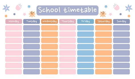 Image result for Time Table in HTML Code for School