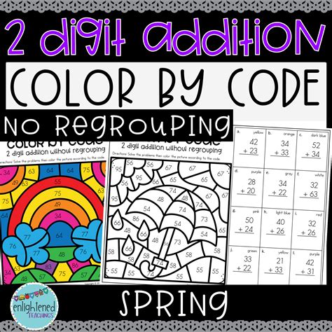 Image result for Math Double-Digit Addition Coloring Worksheets