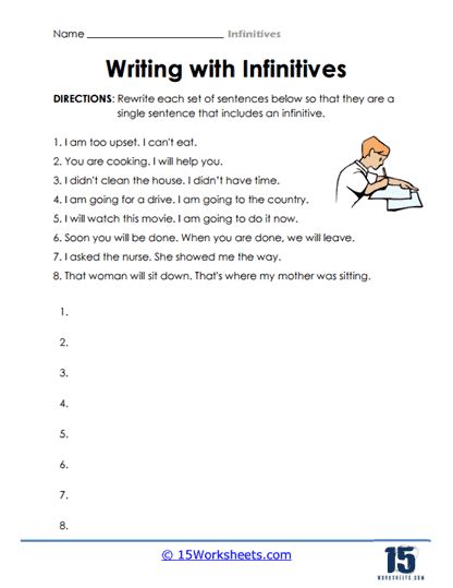 Afbeeldingsresultaten voor To-Infinitive Worksheet