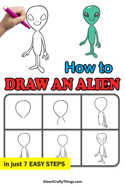 Toradh íomhá ar Alien Drawing Easy