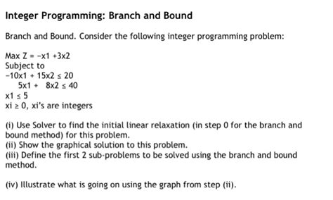 Integer Linear Programming Problem Using Branch and Bound に対する画像結果