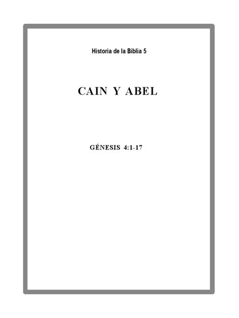Cain Y Abel | PDF | Contenido bíblico | Libros del Antiguo Testamento