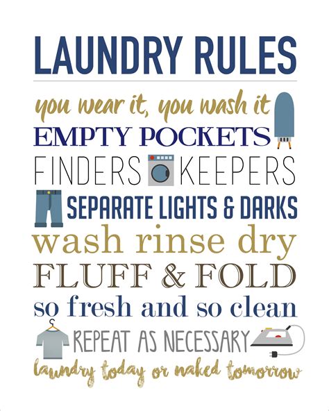 Toradh íomhá ar Printable Laundry Tips