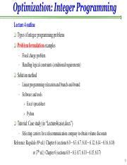 Image result for Integer Programming Case Study Research