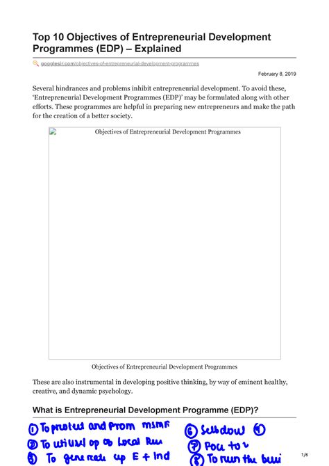 Image result for Enterpreneurial Development Program EDP Ai Images Objectives