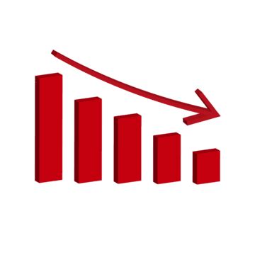 Image result for Decreasing Graph Transparent Background