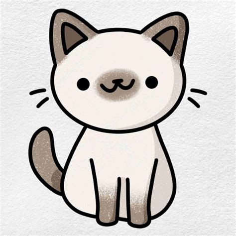 Toradh íomhá ar How to Draw a Cute Cat