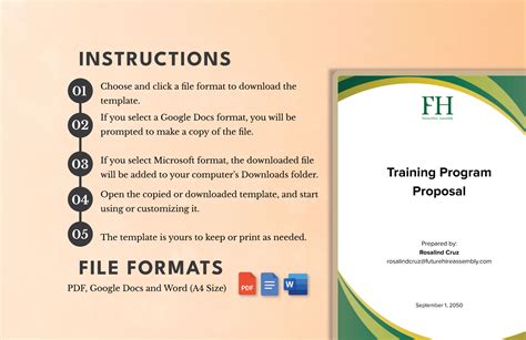 Training Program Proposal Example に対する画像結果