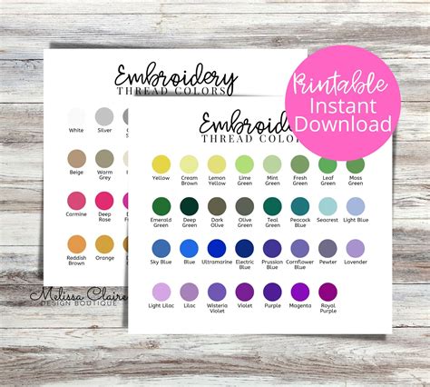 Image result for Thread Art Embroidery Variegated Thread Color Chart