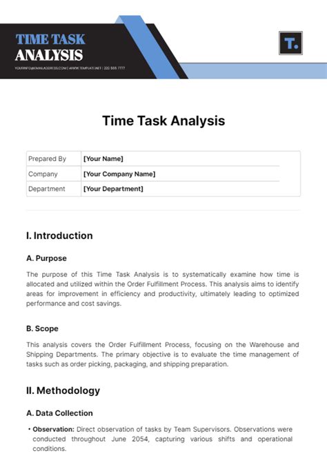 Toradh íomhá ar Task Analysis Template PDF