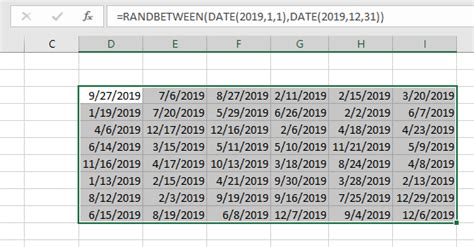 Image result for Random Date Generator Excel