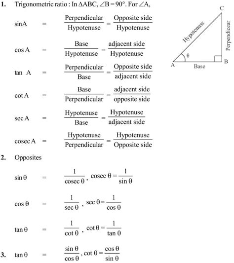 Image result for Trigonometry Table Class 10
