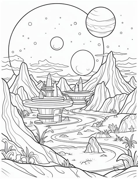 Image result for Alien Planet Color Pages