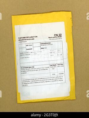 Image result for Small Packet CN22 Form