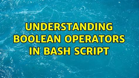 Image result for Bin Bash Boolean Script