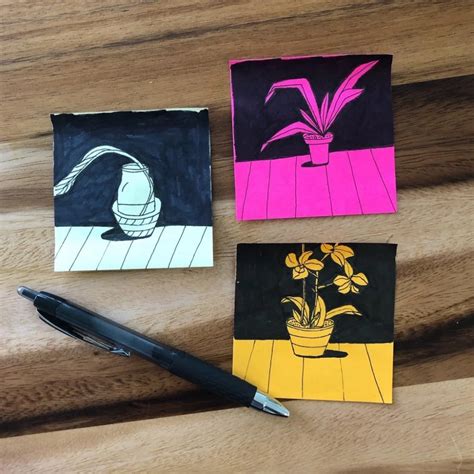 Image result for Sticky-Note Drawings