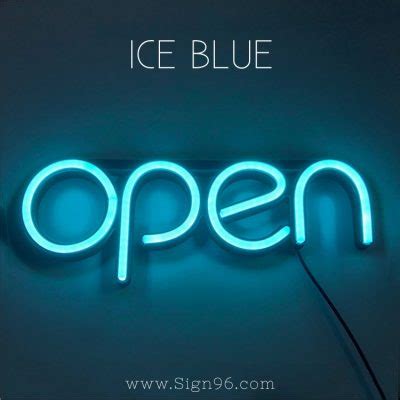 Image result for Blue Neon Open Sign